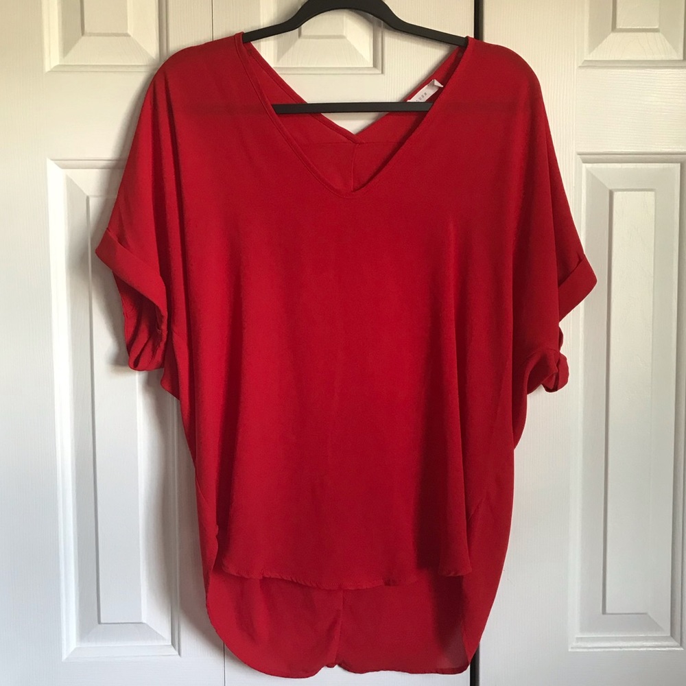 Lush Short Sleeve Blouse
